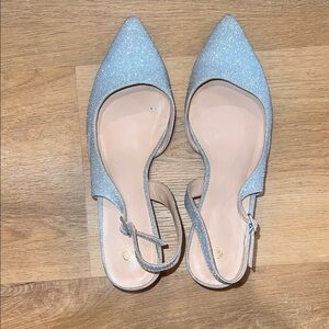 Elegant Glitter Slingback Women Shoes